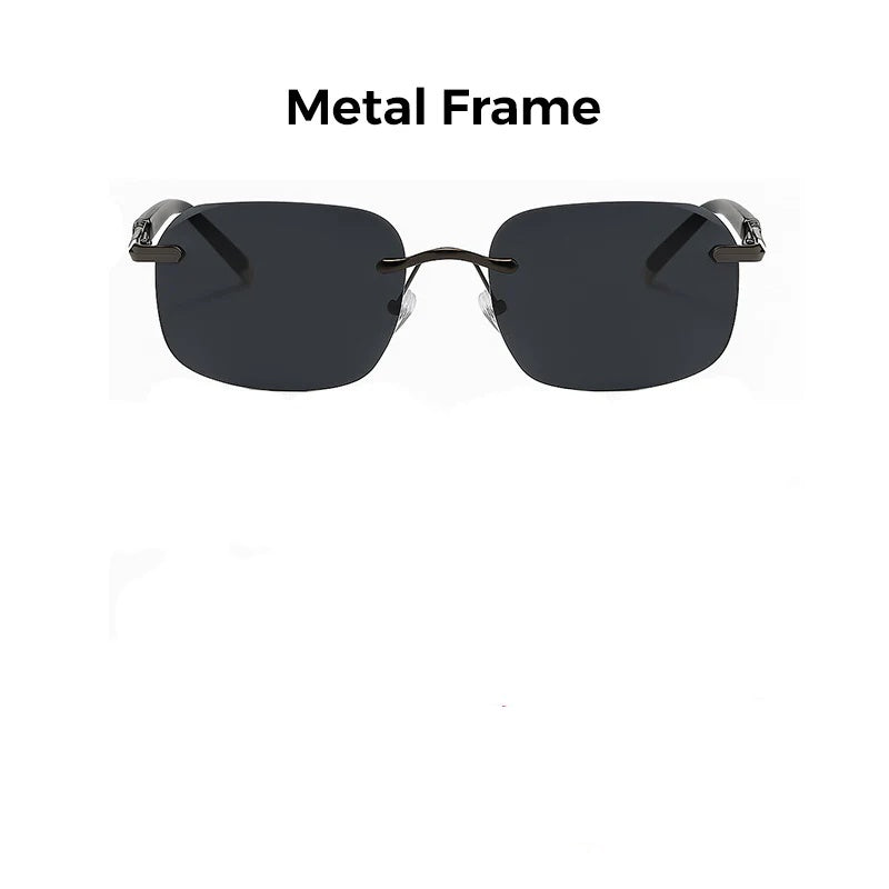 Men's Stylish Frameless High Definition Polarized Sunglasses