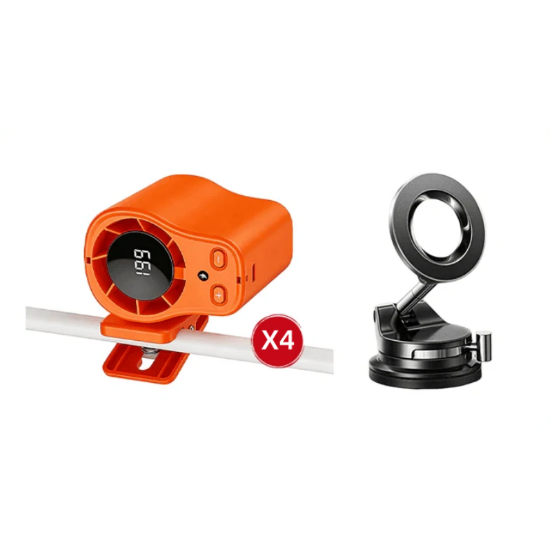 🥳2026 HOT SALE🥳💞50K+ SOLD!🧊💨 50% OFF! Hands‑Free Cooling Fan – LED display, 199 speeds. Car vent or desktop, USB rechargeable. Stay cool anywhere. 🚗✨