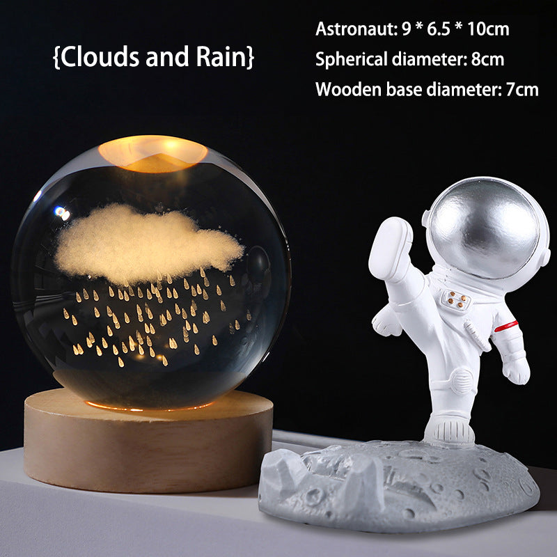 🥳2026 HOT SALE🥳💞50K+ SOLD!💫🌌 Bring the Galaxy into Your Room. 3D Crystal Ball Night Light – 50% OFF! ✨🌙