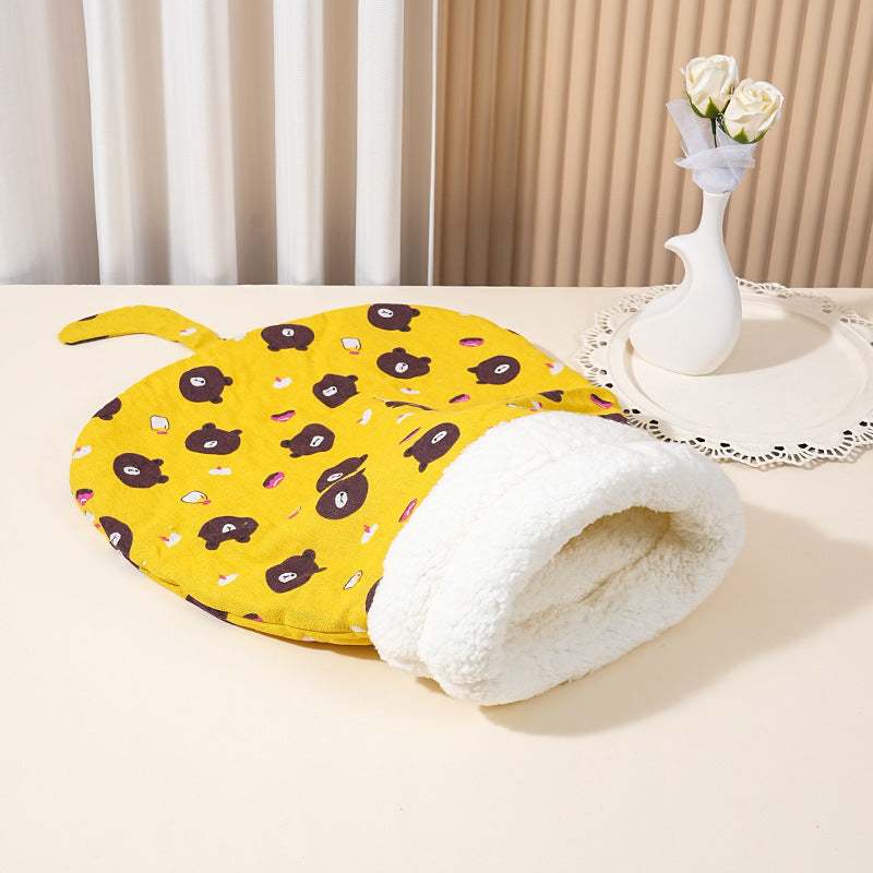 🥳2026 HOT SALE🥳💞50K+ SOLD! 🐾🛏️ 50% OFF! Cozy Pet Nest for Cats & Dogs – ultra-soft plush, 360° warmth, machine washable. A snug winter haven for small pets! 🛡️💚
