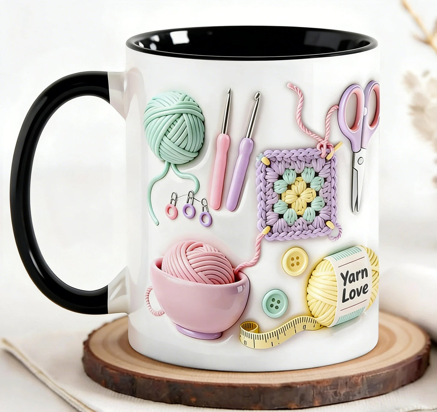 🥳2026 HOT SALE🥳💞50K+ SOLD!🧶🎁 50% OFF! Yarn Love Mug – Last Day! 50K+ Sold. Ceramic mug with yarn ball & crochet hook design. Dishwasher & microwave safe. Perfect gift for crafters & knitters. 🧣✨