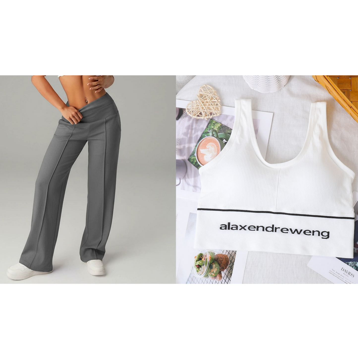 🥳2026 HOT SALE🥳💞50K+ SOLD!☕🧘♀️Women's High Waist Wide Leg Pants – Soft stretch fabric, gentle tummy control! Flattering fit for every shape. Easy pull-on, no tricky buttons. Your everyday essential. 🧵🦵