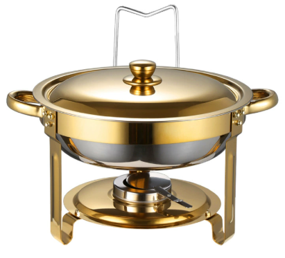 🥳2026 HOT SALE🥳💞50K+ SOLD! 🍽️🔥 50% OFF! Garvee 5QT Stainless Steel Chafing Dish – rust-resistant, gold finish, keeps food warm. Perfect for weddings, parties & buffets! ✨🛡️