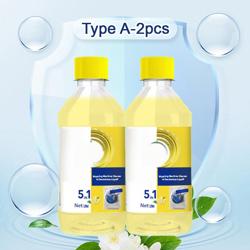 🥳2026 HOT SALE🥳💞50K+ SOLD!🏠 👨👩👧👦50% OFF! Washing Machine Cleaning Liquid – Deep cleans hidden dirt & odors! Kills 99.9% bacteria, removes scale buildup. Just pour & run a cycle. Fresh, hygienic drum every time. 🧺💧