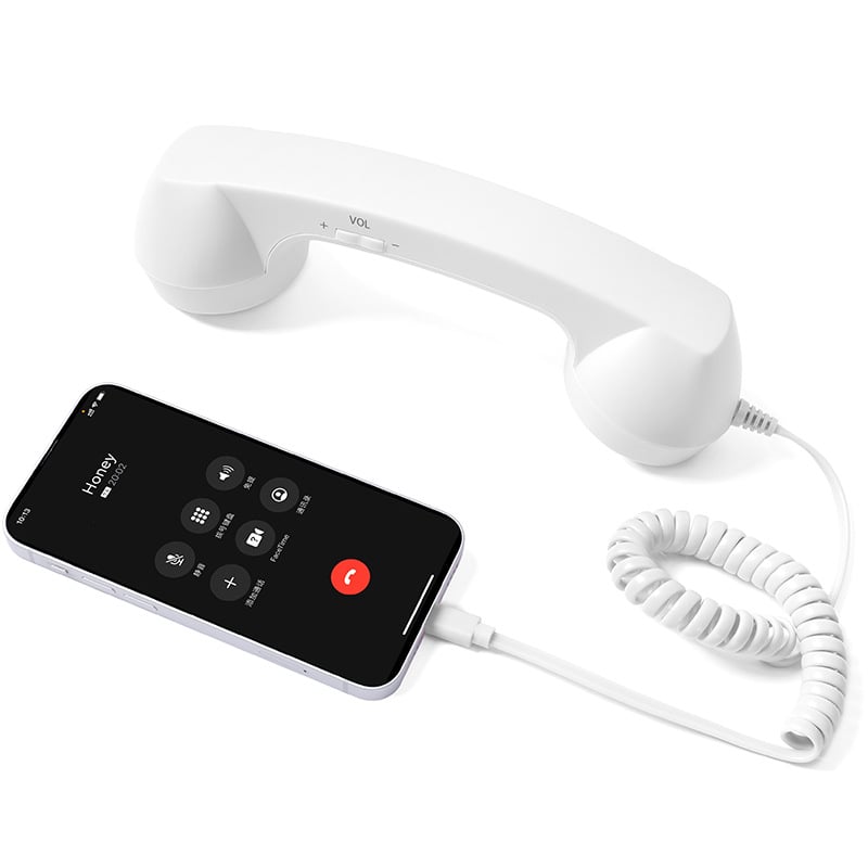 🥳2026 HOT SALE🥳💞50K+ SOLD!📞✨ Christmas Sale – Just £9.99! Retro Phone Handset – Blocks up to 99% of Phone Radiation. Classic Feel, Modern Type-C Connection – Safer Long Calls! 🛡️🎄