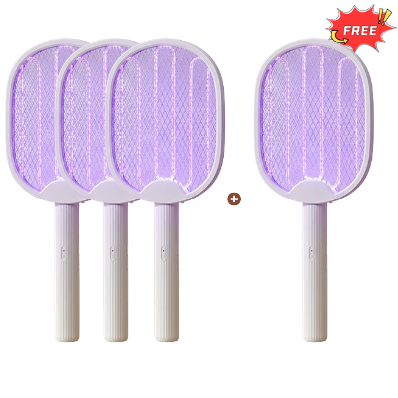 🥳2026 HOT SALE🥳💞50K+ SOLD!🦟⚡ 50% OFF! 2‑in‑1 Foldable Mosquito Swatter – Manual zap + UV auto trap. USB rechargeable, folds flat for storage. Sleep bite‑free tonight! 🌙✨
