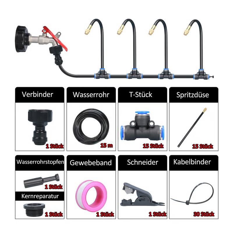 🥳2026 HOT SALE🥳💞50K+ SOLD!💥🏡✨ 50% OFF! Automatic Sprinkler System – 360° adjustable, precise coverage. Smart water-saving, easy quick-connect. Cools patios, waters plants, humidifies greenhouses. A gardener’s dream. 🪴💦