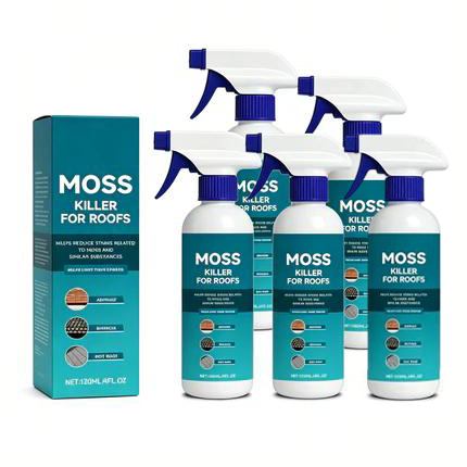 🥳2026 HOT SALE🥳💞50K+ SOLD!🏠✨ 50% OFF! Multi‑Surface Roof Moss Cleaner – Kills moss & algae on contact, prevents regrowth. No scrubbing, just spray & rinse – save on costly roof repairs! 🌧️🛡️
