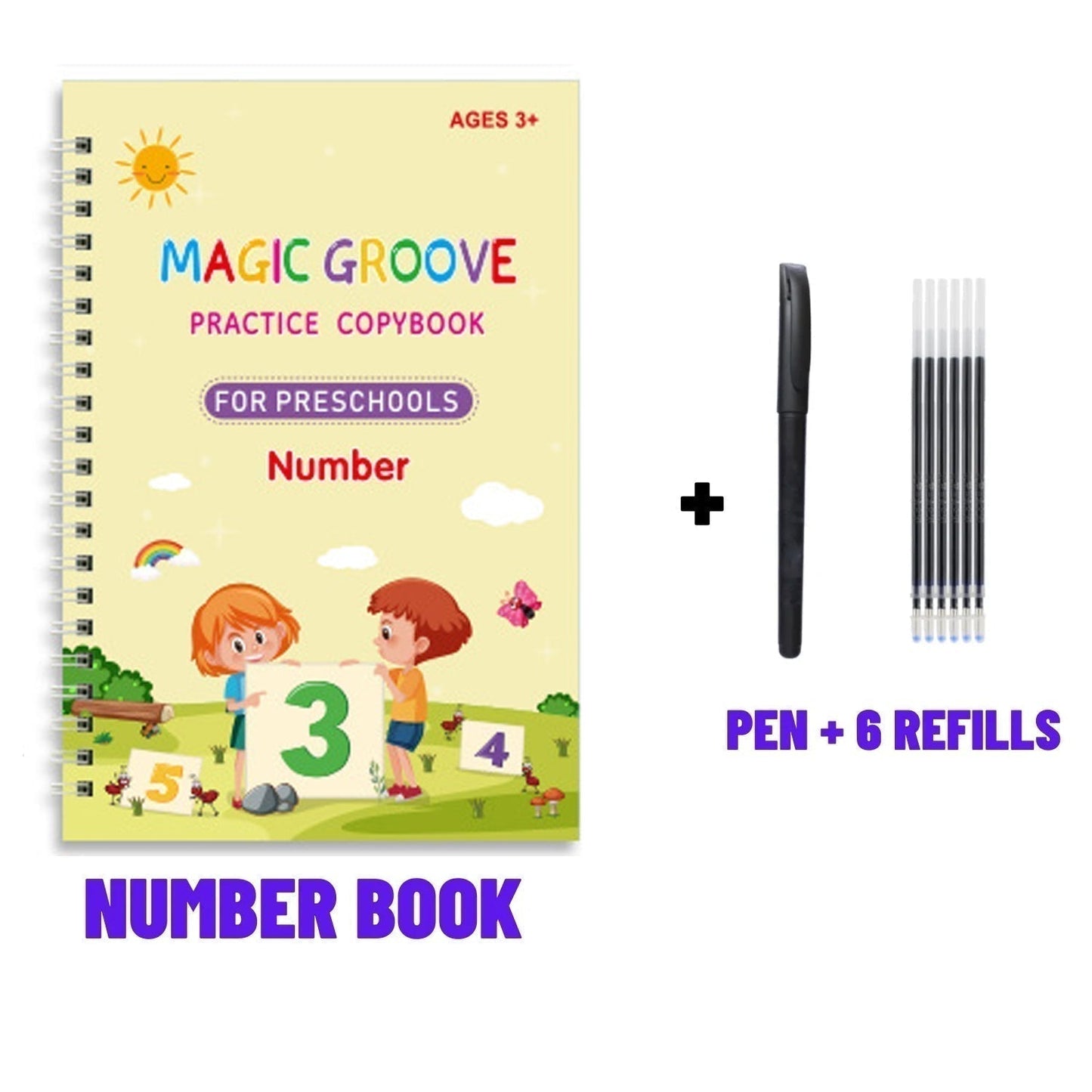 🥳2026 HOT SALE🥳💞50K+ SOLD!📚🖍️ 50% OFF! 4‑in‑1 Reusable Learning Books – Handwriting, numbers, drawing & motor skills. Magic vanishing ink – wipe & try again! Perfect for ages 2+. 💪✨