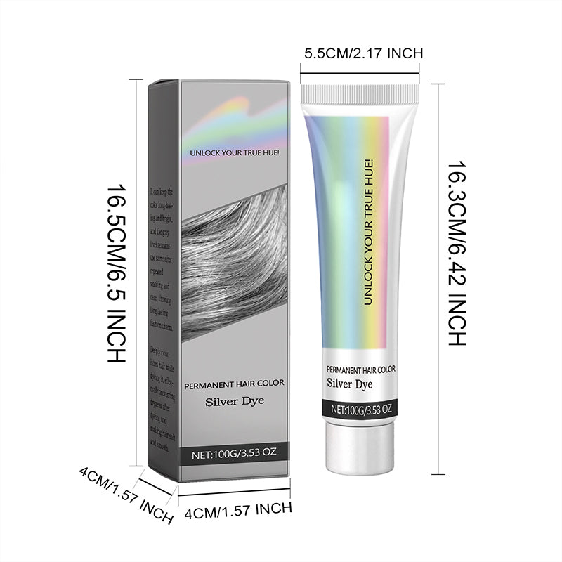 🥳2026 HOT SALE🥳💞50K+ SOLD!🌱🩶 50% OFF! 2-in-1 Silver Hair Dye – Ammonia‑free, enriched with aloe & citrus. Gentle on scalp, natural silver shine. Safe & beautiful! 💆♀️✨