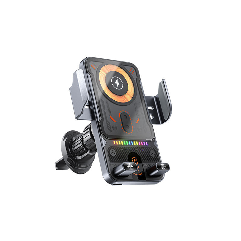 ๐๐ฑ 2-in-1 Car Phone Holder & Wireless Charger โ 360ยฐ Rotation, Strong Grip & Fast Charging ๐