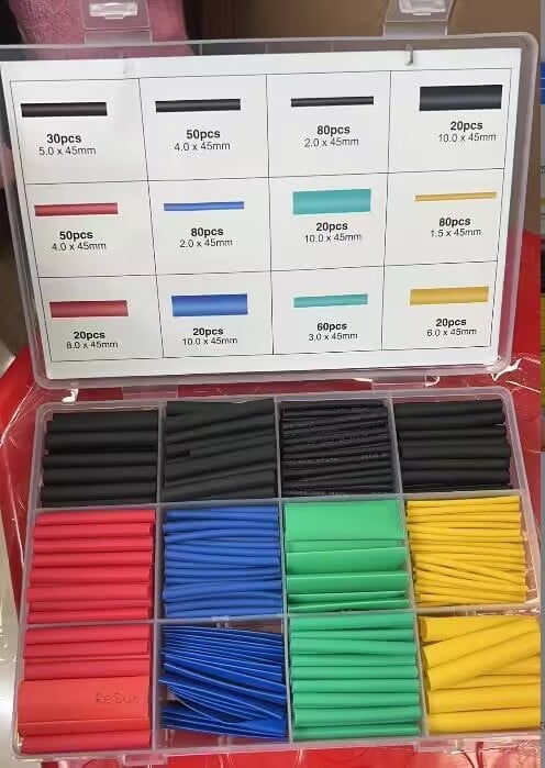 📢 50% OFF NOW! 🔥 Heat Shrink Tubing Kit – 580 PCS with Case, 3:1 Ratio, Waterproof Sealing & Fast Insulation Repair 🛠️🔧