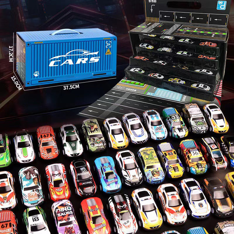 🥳2026 HOT SALE🥳💞50K+ SOLD!🚗🎁 50% OFF! 48 Mini Pull‑Back Cars with Garage – 48 vehicles, built‑in storage. Hours of fun, perfect gift for little racers! 🏎️✨