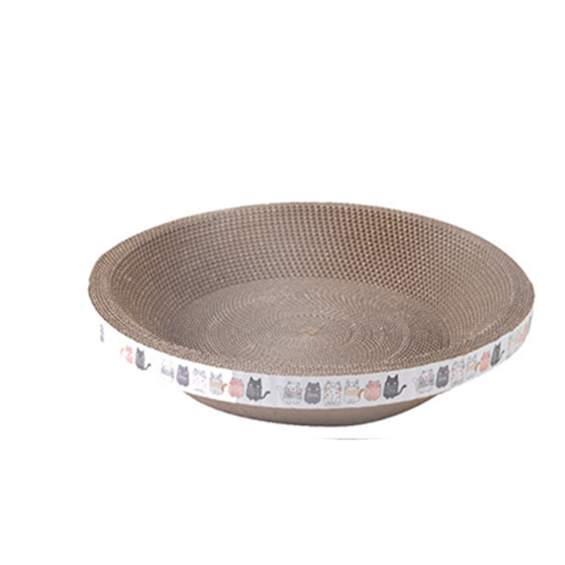 🎁💥Last day sale 50% OFF🐱 | Multi-Functional Bowl-Shaped Corrugated Cat Scratcher🐈