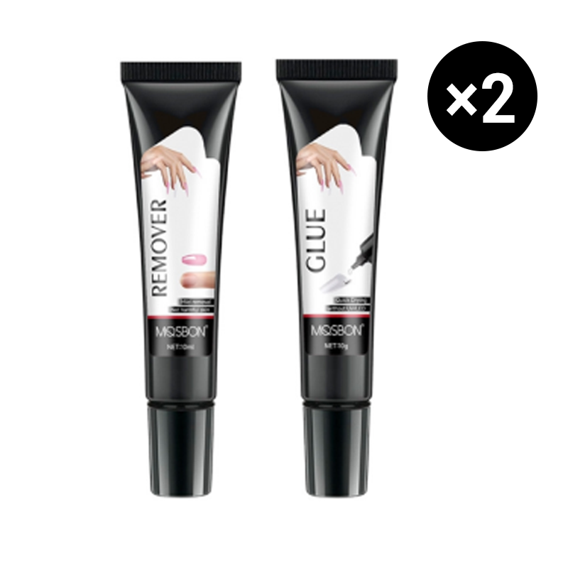 💅🔥2025 HOT SALE🔥 Extra Strong Fast-Drying Semi-Solid Nail Glue & Remover Set
