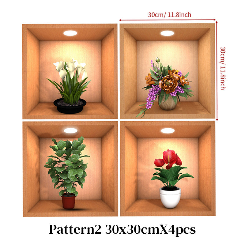 🌿🖼️ 2026 SALE | 50% OFF! Mini Gallery Wall Stickers - Potted Painting Decals