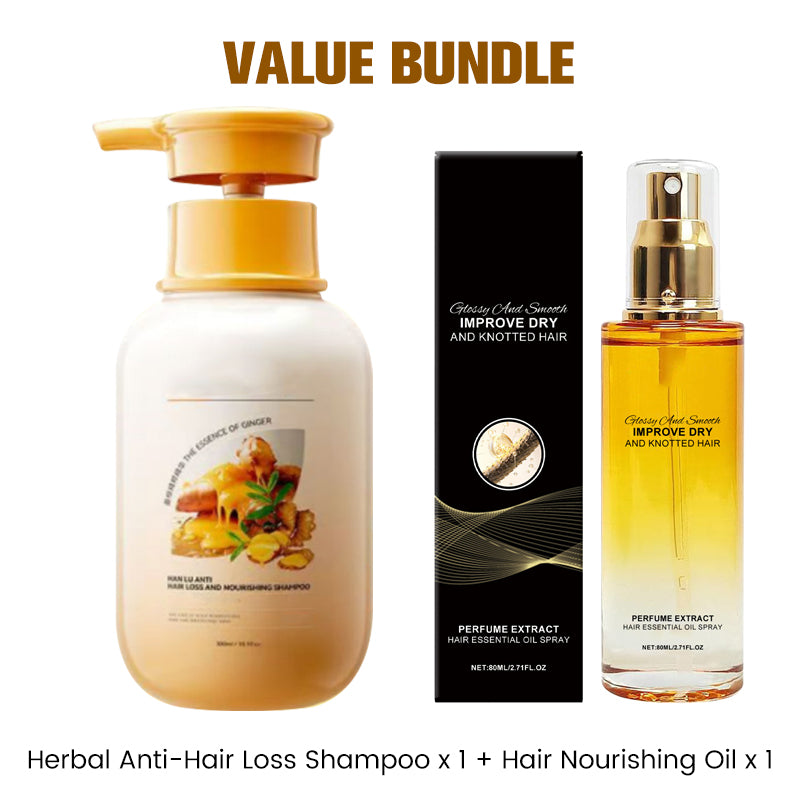 🥳2026 HOT SALE🥳💞50K+ SOLD!🌱🌿 Nature‘s Strength for Thicker Hair. Gentle Herbal Anti-Loss Shampoo – 50% OFF! ✨🔁