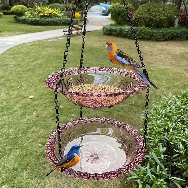 ๐ฅณ2026 HOT SALE๐ฅณ๐50K+ SOLD!๐ฆ๐ง๏ธ 50% OFF! Vintage-Style Bird Feeder with Bath โ Hangs anywhere, easy to fill. Attracts robins & blue tits. Perfect for nature lovers. ๐กโจ