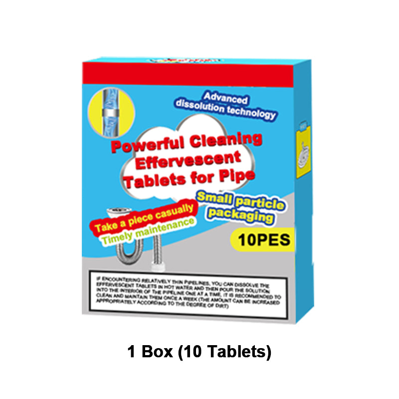 🥳2026 HOT SALE🥳💞50K+ SOLD!🧼💨 50% OFF! Pipe Cleaning Effervescent Tablets – Drop, fizz & flush away clogs. Dissolves hair & grease fast. No scrubbing, no harsh chemicals! 🚰✨