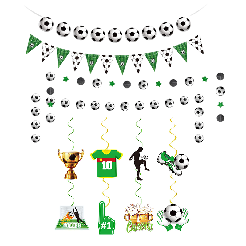 ๐ฅณ2026 HOT SALE๐ฅณ๐50K+ SOLD!๐ฅ๐๐ 50% OFF! Soccer Party Decor Kit โ Dynamic soccer ball & trophy designs. Quick assembly, transforms any space in minutes. Great for kids' birthdays & World Cup watch parties. ๐ฅณโ