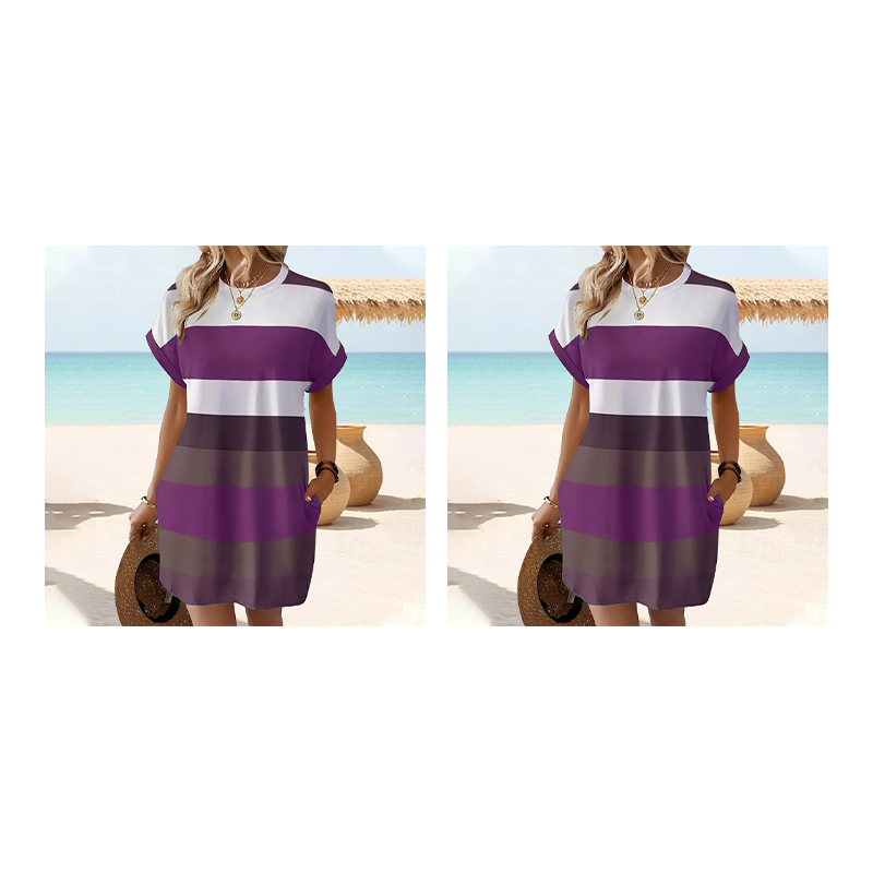 š„³2026 HOT SALEš„³š50K+ SOLD!šļøšØ 50% OFF! Striped Midi Dress ā Lightweight & breathable, effortless drape. Beach cover-up to evening dinner, one dress does it all. Pink, green, sky blue & more. šā