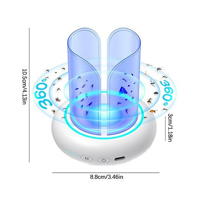 🥳2026 HOT SALE🥳💞50K+ SOLD!🌙✨ 50% OFF! 360° UV Mosquito & Fly Trap Lamp – No noise, no chemicals. 8 RGB colors, 360° coverage. A bug-free, peaceful night’s sleep. 🦟🚫