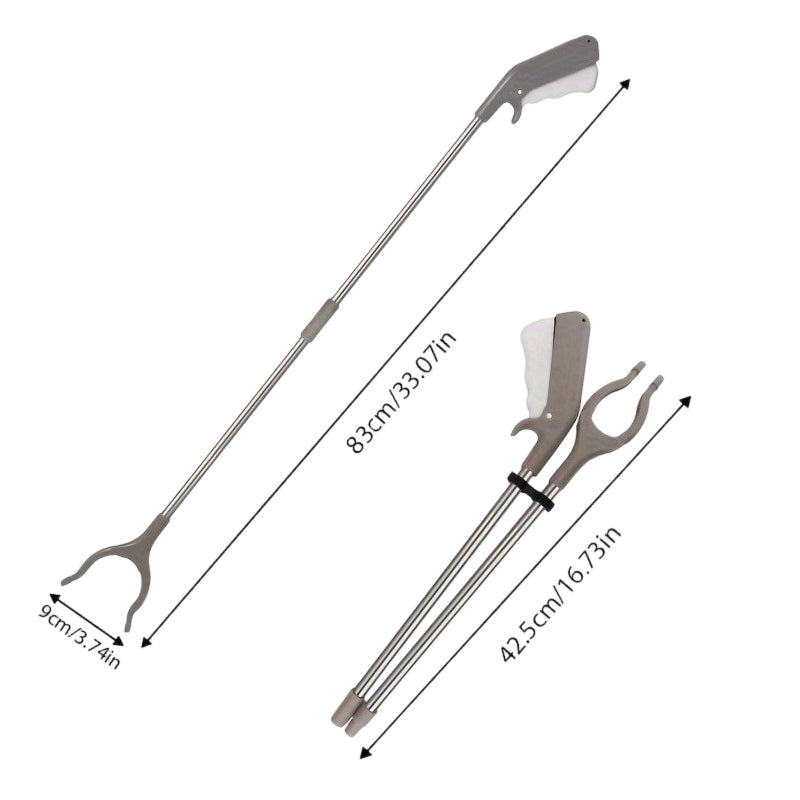 🥳2026 HOT SALE🥳💞50K+ SOLD!🏠🔧 LAST DAY 60% OFF! Foldable Reacher Grabber – Reach, grab, fold. Sturdy stainless steel, ideal for picking up trash, cans or dropped items. A reliable daily helper. 🦾🕊️