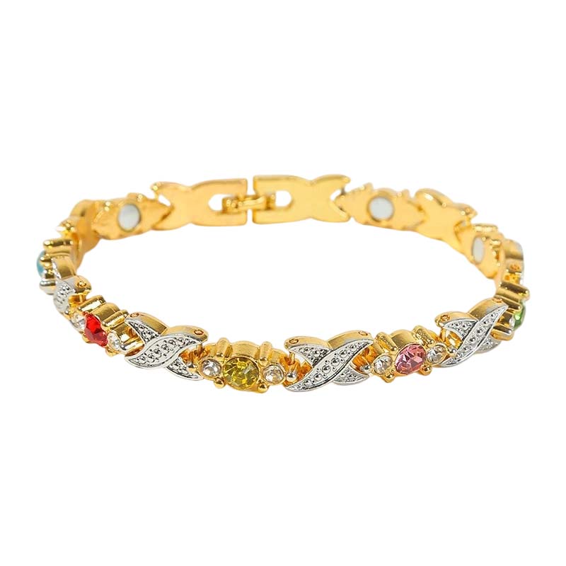 🥳2026 HOT SALE🥳💞50K+ SOLD!✨🧲 50% OFF! Magnetic Bracelet with Rhinestones – 24/7 wellness & style. Lightweight, adjustable, perfect gift for her or him! 💎💖