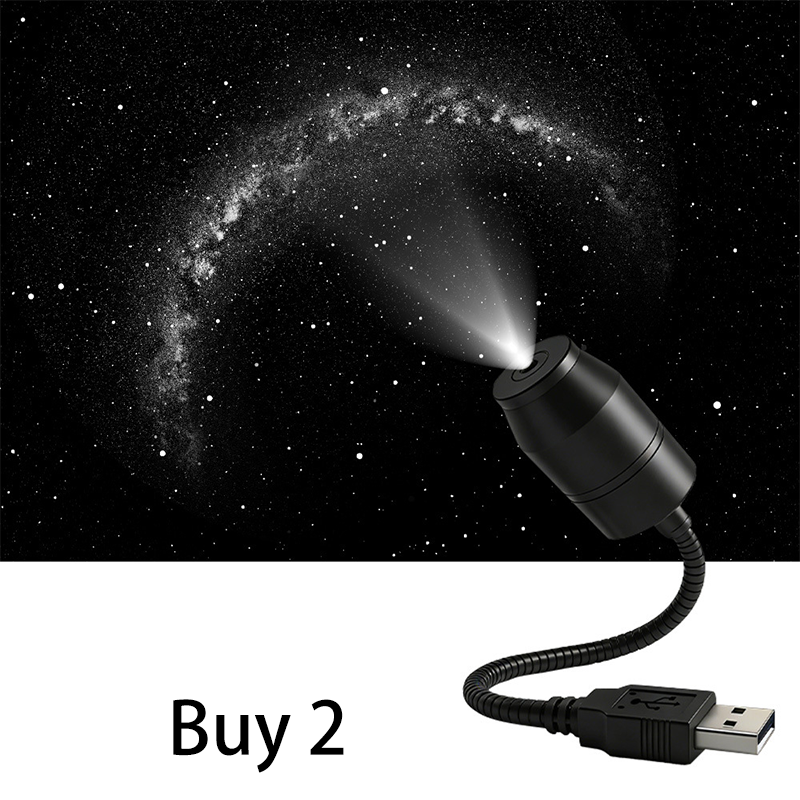 ๐ฅณ2026 HOT SALE๐ฅณ๐50K+ SOLD!๐๐ 50% OFF! USB Car Roof Star Projector โ 360ยฐ bendable, moon & stars. Romantic night drives! โจ๐ญ