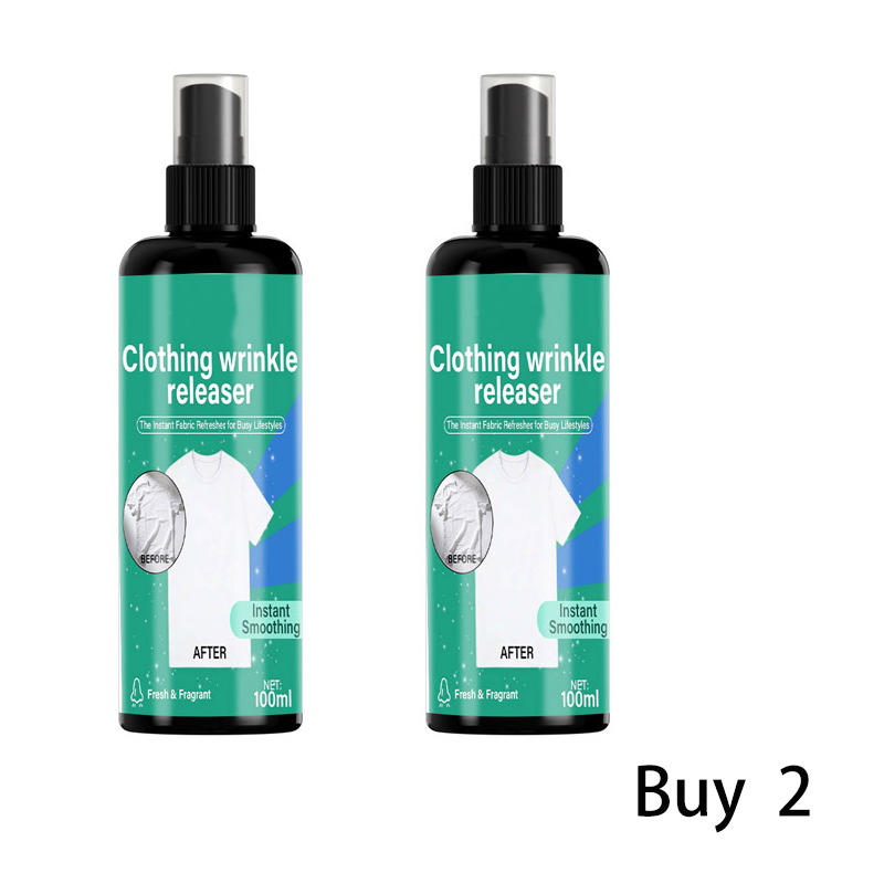 🥳2026 HOT SALE🥳💞50K+ SOLD!👔💨 50% OFF! Instant Wrinkle Releaser Spray – Smooths creases in seconds, no iron needed. Safe on linen & cotton. A busy morning lifesaver! ✨🧺