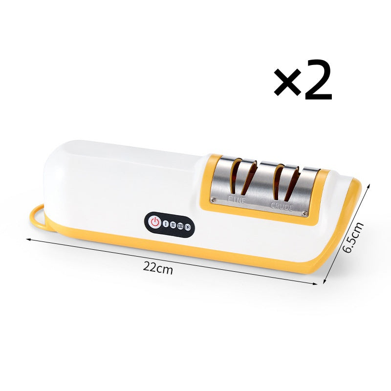🥳2026 HOT SALE🥳💞50K+ SOLD! 🔪⚡ 50% OFF! Automatic Knife Sharpener – dual-stage coarse & fine, 3 speed settings, restores razor-sharp edges in seconds. Effortless precision! 🛡️💪
