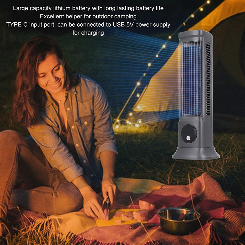 🥳2026 HOT SALE🥳💞50K+ SOLD!🌬️😴 50% OFF! 3‑Speed Quiet Tower Fan – Wide‑angle airflow, vertical/horizontal placement. Rechargeable & portable. Perfect for bedroom or office! 🖥️✨
