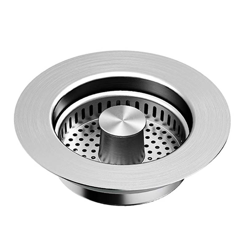 🥳2026 HOT SALE🥳💞50K+ SOLD!🚰🛡️ 50% OFF! Kitchen Sink Drain Strainer – 3‑in‑1: strainer, stopper & odour block. Press to fill, press to drain – no more clogs! 🧼✨