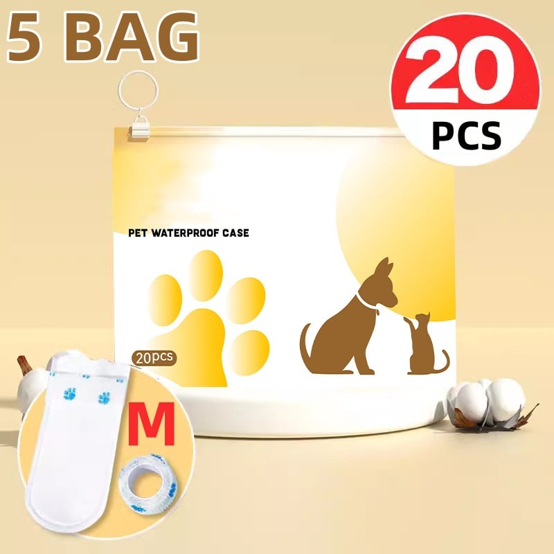 ๐ฅณ2026 HOT SALE๐ฅณ๐50K+ SOLD!๐พ๐ง 50% OFF! Waterproof Disposable Dog Paw Protectors โ Keep paws clean, floors spotless. No more muddy prints! 20pcs/pack. ๐งผโจ