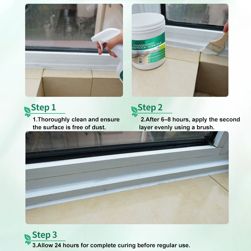 🥳2026 HOT SALE🥳💞50K+ SOLD!🛡️💎 50% OFF! Invisible Waterproof Sealant – Dries crystal clear, seals cracks permanently. Perfect for tiles, glass & roofs. Fix leaks without ruining the look! 🏠✨
