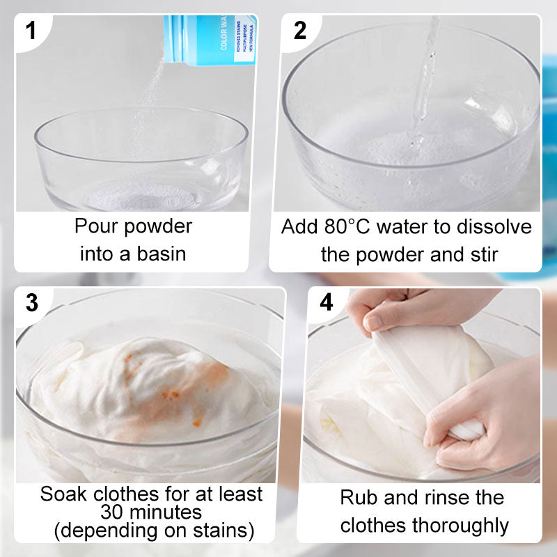 🥳2026 HOT SALE🥳💞50K+ SOLD!♻️🌟 50% OFF! Clothing Brightening Powder – Revives dull colours, removes odours. Safe for colours & whites. No need to buy new clothes! 💚✨