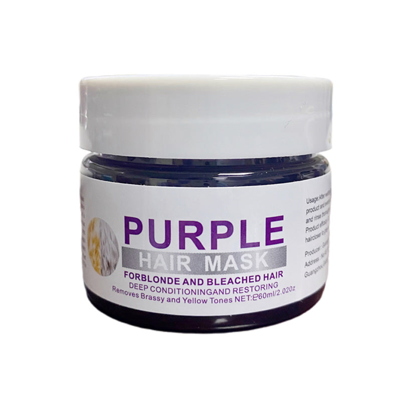 🥳2026 HOT SALE🥳💞50K+ SOLD!💜✨ 50% OFF! Moisturizing Purple Hair Mask – Neutralises brassiness, boosts blonde & grey vibrancy. Deep hydration + lasting scent. Fade‑proof care! 🦋🌸
