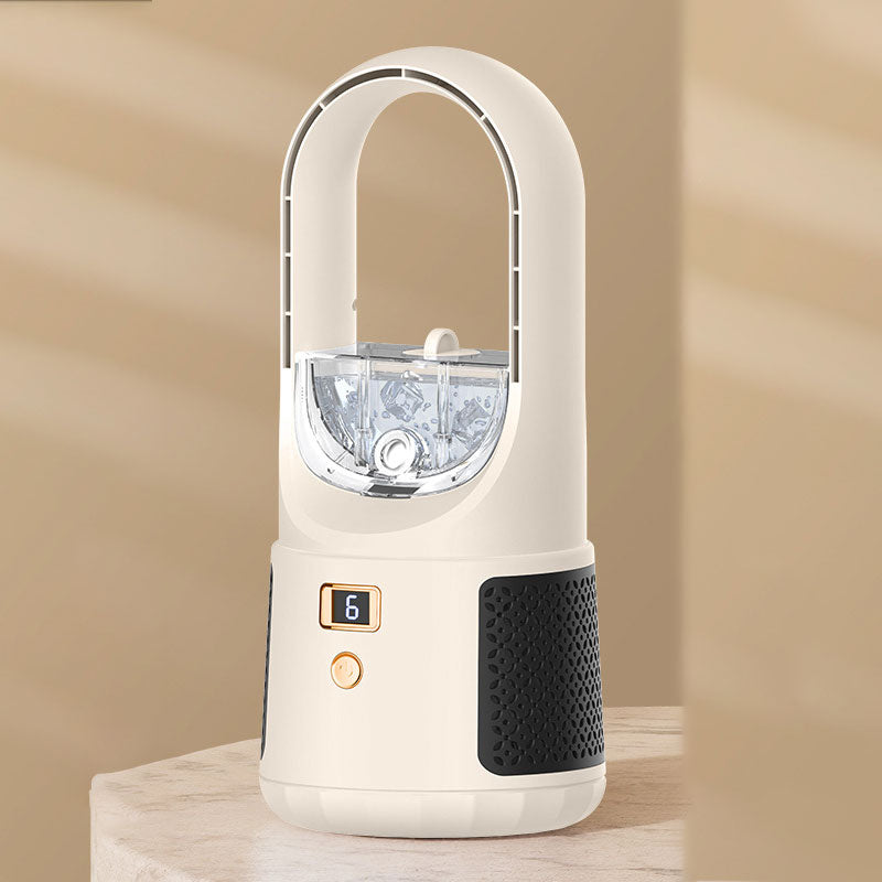 🥳2026 HOT SALE🥳💞50K+ SOLD!🌬️💧 50% OFF! Portable Bladeless Humidifying Fan – Safe for kids & pets, no exposed blades. 6 speeds, whisper‑quiet, adds moisture to the air. A summer essential! 🏠✨
