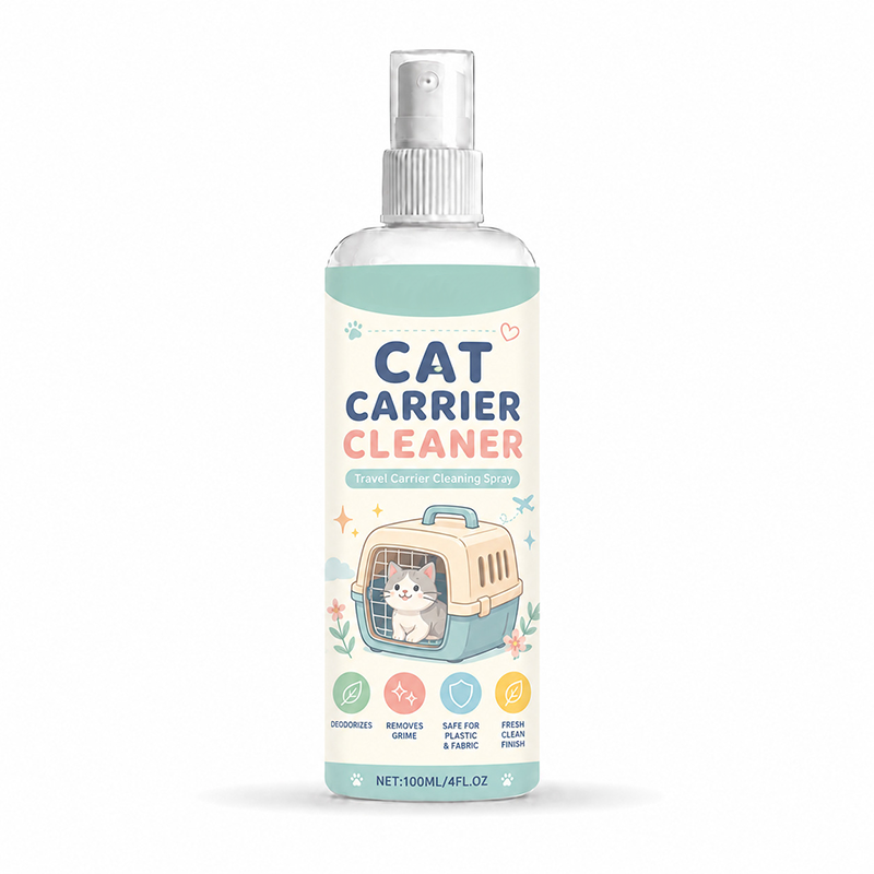 🥳2026 HOT SALE🥳💞50K+ SOLD!🐱🧼 50% OFF! Portable Cat Carrier Cleaner Spray – Fast‑acting, non‑toxic formula. Removes odours & stains instantly. Safe for plastic & fabric! 🛡️✨