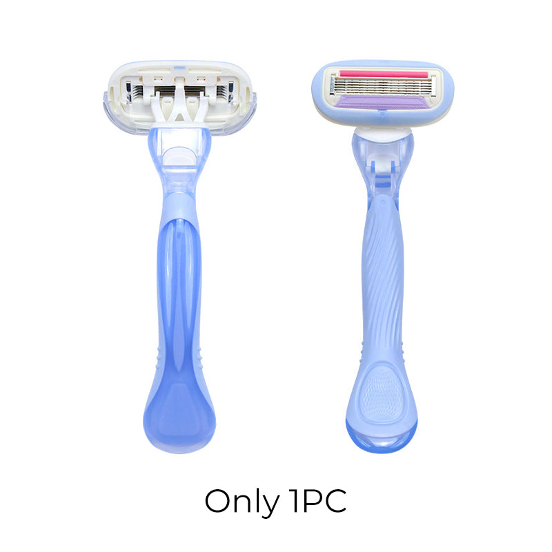 🥳2026 HOT SALE🥳💞50K+ SOLD!🪒🌸 50% OFF! 5‑Blade Razor Handle – Precision sensitive razor for underarms & body. Large soap head glides smoothly – gentle on delicate skin! 🛡️✨