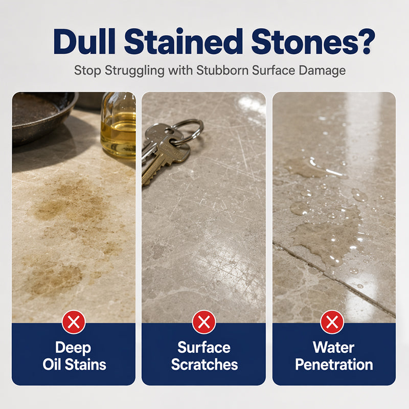 🥳2026 HOT SALE🥳💞50K+ SOLD! ✨ 50% OFF! Marble Cleaning & Polishing Agent – Gently cleans, restores natural shine & protects sealed stone. Perfect for countertops, floors & bathrooms! 🏠💎