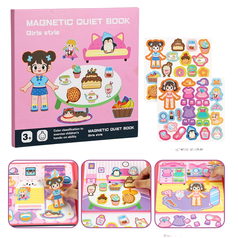🥳2026 HOT SALE🥳💞50K+ SOLD! 🧩✨ 50% OFF! Kids Magnetic Quiet Book – Foldable scenes, magnetic play & educational fun. Boosts creativity & learning – perfect for boys & girls! 🎨🧒
