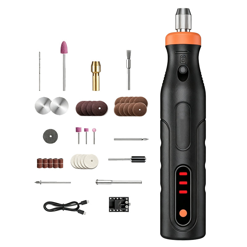 🥳2026 HOT SALE🥳💞50K+ SOLD! 🛠️✨ 50% OFF! Mini Cordless Rotary Tool – 3‑speed, 4V battery, 100g lightweight. 40+ accessories for carving, polishing & drilling – endless DIY possibilities! 🔋💪