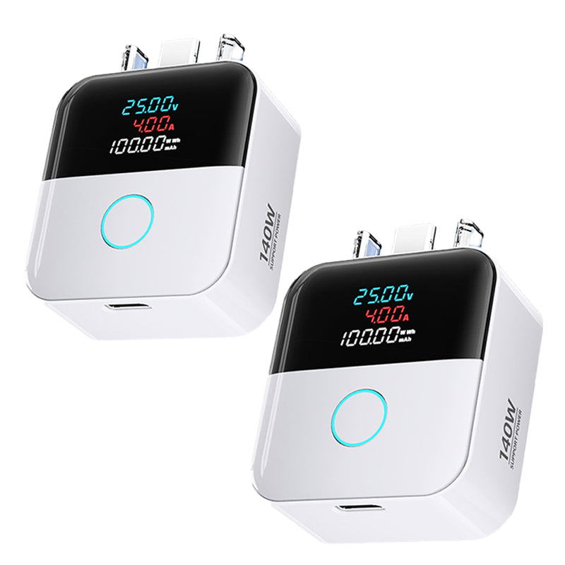š50% OFF NOW! 140W MultiāPort USBāC Smart Charging Protector with LED Digital Display, Fast Charging Power Adapter, Intelligent CurrentāMonitoring Wall Charger for Smartphones, Tablets & Laptops