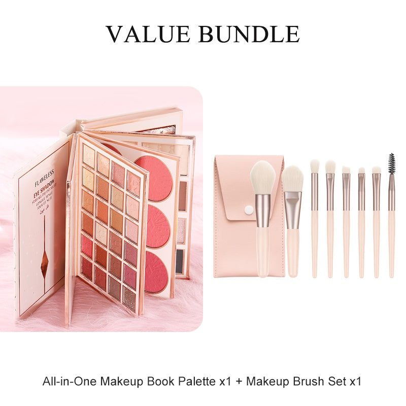 🥳2026 HOT SALE🥳💞50K+ SOLD! 🌸💄 LAST DAY 50% OFF! Magic Makeup Book – eyeshadow, blush, highlighter & lip gloss in one sleek palette. No more rummaging through drawers – everything you need is right here! Perfect Christmas gift for her! 🎄✨