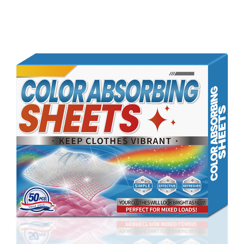 🥳2026 HOT SALE🥳💞50K+ SOLD! 🆕🛡️ 50% OFF! Dye-Capture Laundry Sheets – perfect for new garments that bleed color. Protects light fabrics from dark dyes – keeps everything looking newer for longer. 50/100 sheets – lasts for months! 💪✨