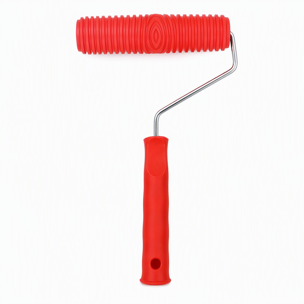 🥳2026 HOT SALE🥳💞50K+ SOLD! 🎨🪵 Embossing Roller – create wood grain walls easily, sturdy frame for even pressure. Washable & reusable, transform plain walls instantly! 🏠✨