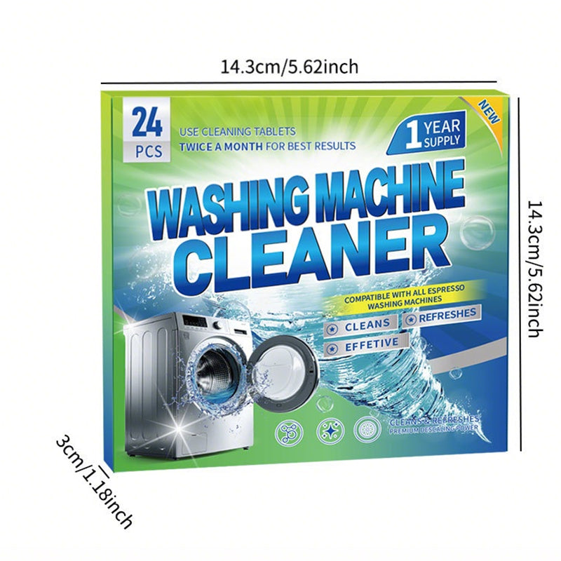 🥳2026 HOT SALE🥳💞50K+ SOLD! 🧺💥 50% OFF! Washing Machine Cleaner Tablets – blast away hidden grime & musty odours. One tablet, hot cycle, fresh clothes every wash. Works in front & top loaders! ✅💚
