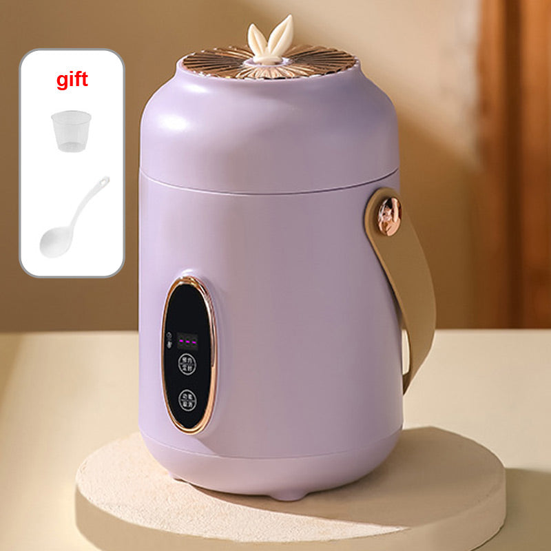🥳2026 HOT SALE🥳💞50K+ SOLD! 🍲⏰ 50% OFF! Portable Electric Stewpot – 900ml, 9-hour reservation, 5 heat levels. Non-stick, hidden plug, anti-slip base. Cooks rice, soup & porridge – perfect for 1-2 people or travel! 🏠✅