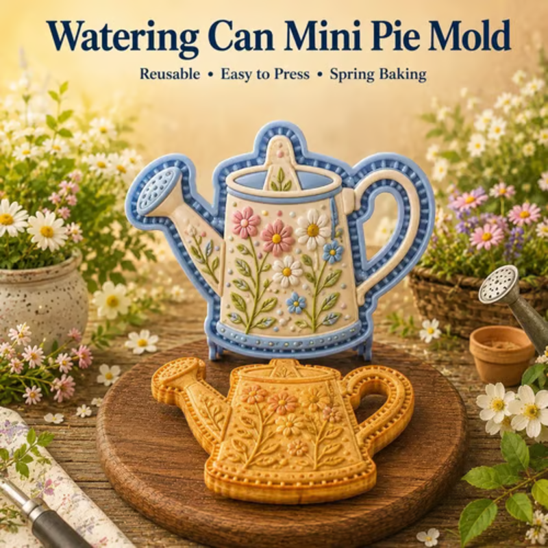 🥳2026 HOT SALE🥳💞50K+ SOLD! 🥧🌸 Floral Pie Press Mold – deep-cut sunflower design presses crisp details, easy release & reusable. Create beautiful mini pies for brunch, parties & gifts! 🛡️💚